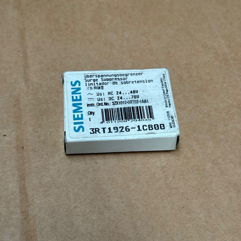 10PCs Siemens – 3RT1926‑1CB00 – Surge Suppressor / RC Element for Contactor