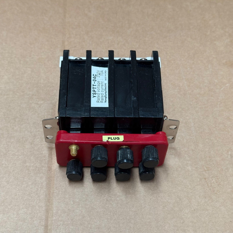 YongSung Electric – YSPTT‑04C – 4‑Pole Test/Terminal Block