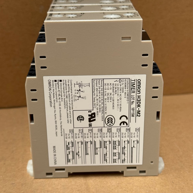 Omron – H3DK-M2 – Multifunction DIN-Rail Solid-State Timer Relay