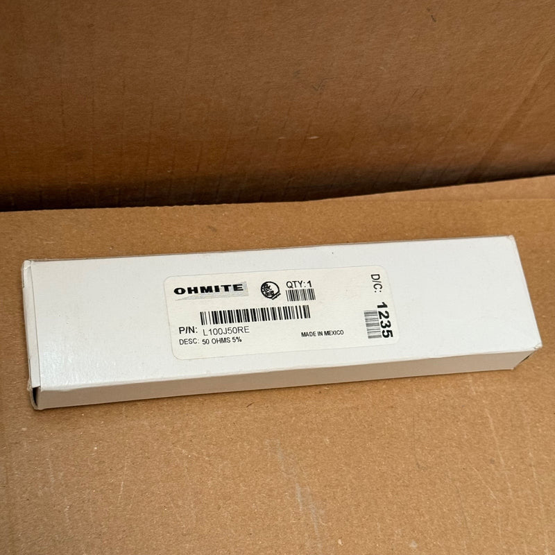 Ohmite – L100J50RE – Power Resistors 270 Series 100W 50 OHMS VIT 5%
