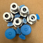 7PCs Parker – M6MSC3/8R-316 – 6mm to 3/8" BSPP Connector