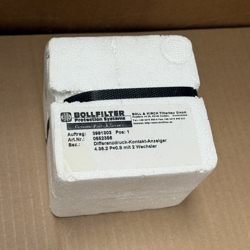 BOLLFILTER – 4.36.2 – DIFFERENTIAL PRESSURE INDICATOR 0552356