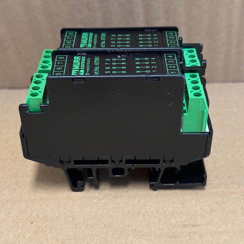 2PCs Murrelektronik – 67081 – MKS-M 4 Mounting Plate Module with Screw Terminals