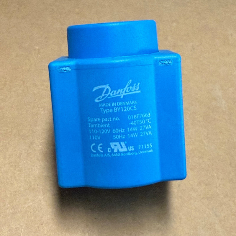 Danfoss – 018F7663 (BY120CS) – Solenoid Valve Coil (110-120V AC)