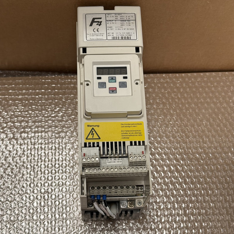 KEB – 10.F4.C1D-3460/1.4 – Combivert F4 Frequency Inverter