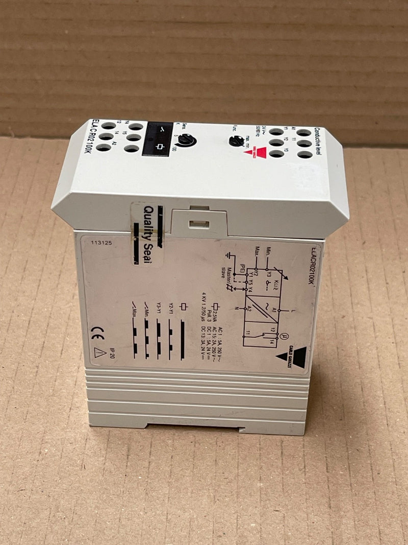 Carlo Gavazzi – ELACR02100K (ELA‑C‑R02‑100K) – Conductive Level Control Relay