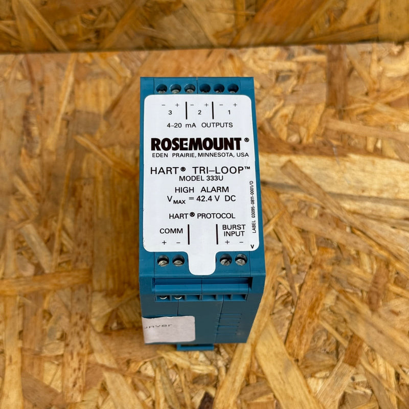 Rosemount – 333U (HART Tri-Loop) – HART-to-Analog Signal Converter (High Alarm)