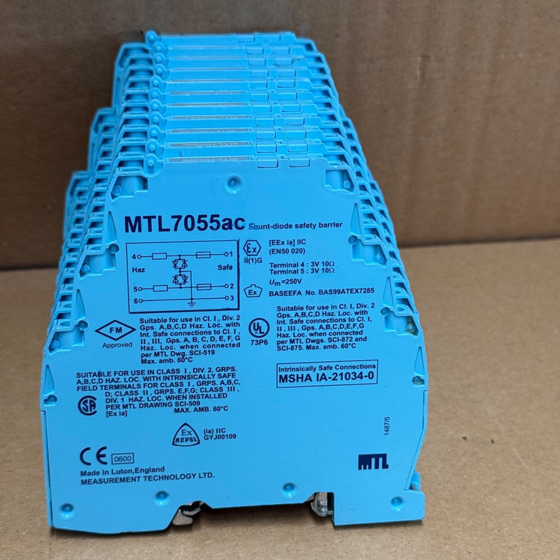 MTL – MTL7055ac – 1-Channel Shunt Zener Diode Safety Barrier
