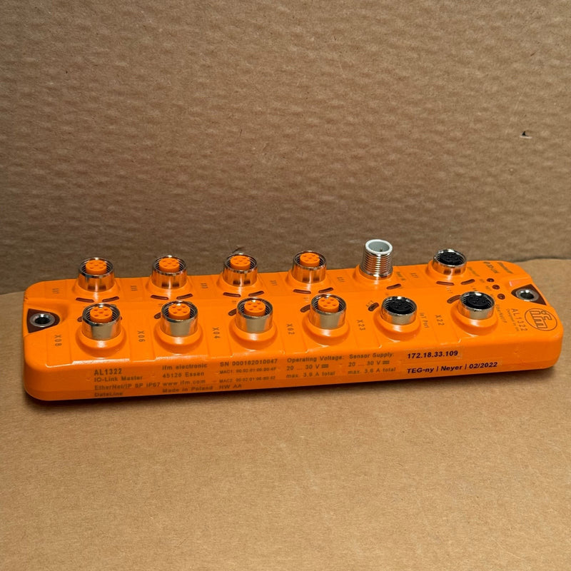 ifm electronic – AL1322 – 8-Port IO-Link Master (IO-Link Master DL EIP 8P IP67)