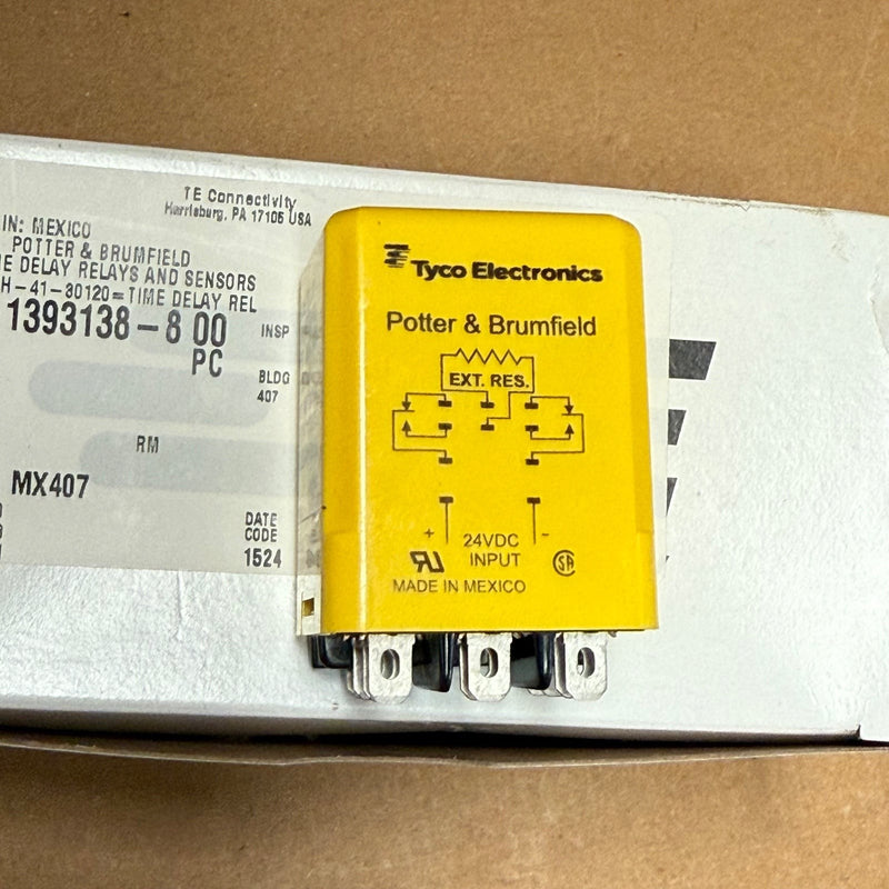 TE Connectivity – 6-1393138-800 / CUH-41-30120 – Series CU Time Delay Relay