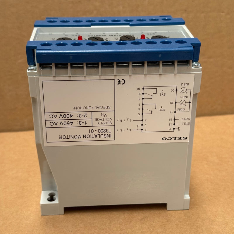 SELCO – T3200-01 – Insulation Monitoring Relay / Monitor (380V – 440V AC)