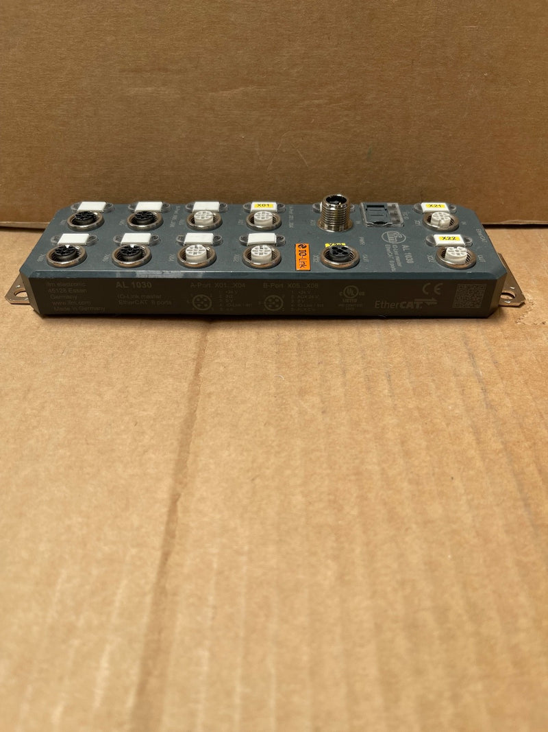 ifm – AL1030 – IO‑Link Master PowerLine with EtherCAT Interface, 12 DI/8 DO