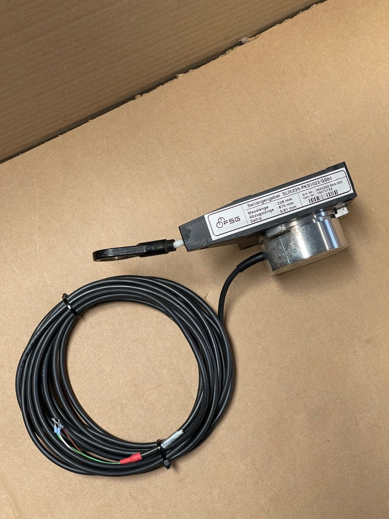 FSG – SL00226‑PKS1023/GS80 – Rope/Wire Length Position Sensor / Transducer
