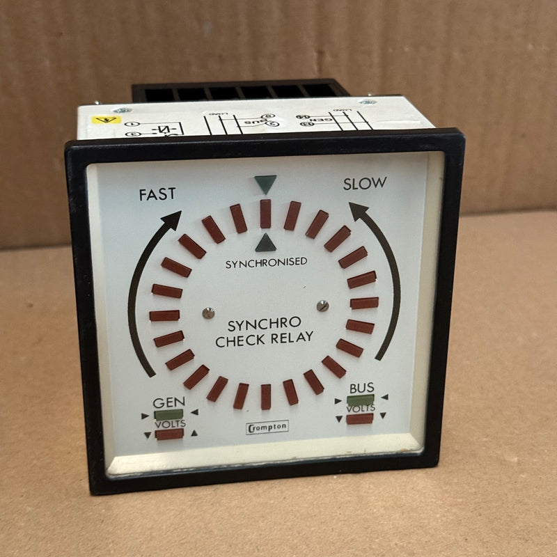 Crompton – 244-14LG-SCBX-FQ – 360° LED Synchroscope with Synchro Check Relay