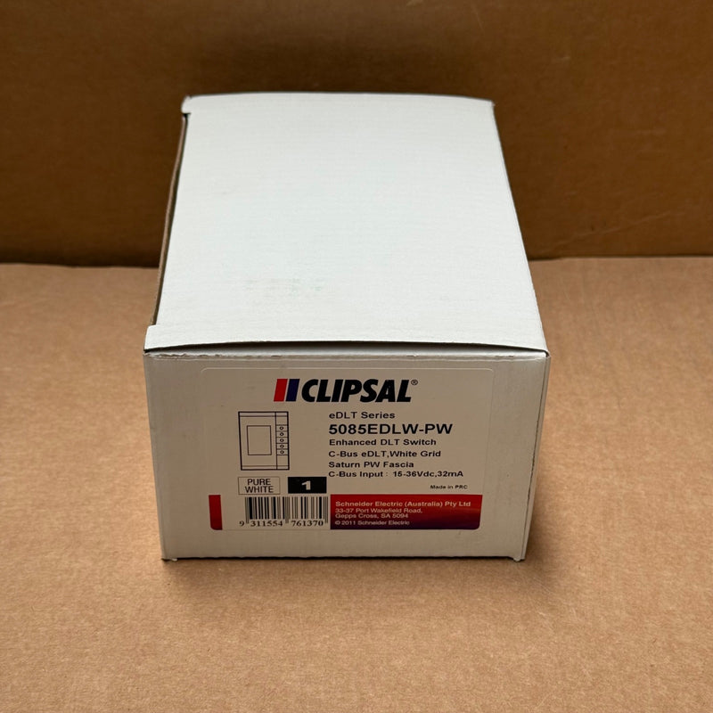 Clipsal – 5085EDLW-PW – 5-Gang Flush Mount Wall Switch Plate