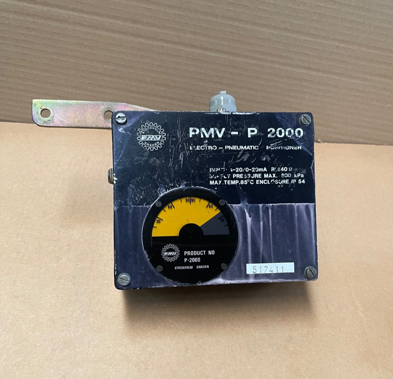PMV – P2000 – Electro‑Pneumatic Valve Positioner (4‑20 mA)