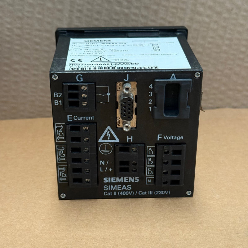 Siemens – 7KG7750-0AA01-0AA0 – Power Meter Control Panel Installation Instrument