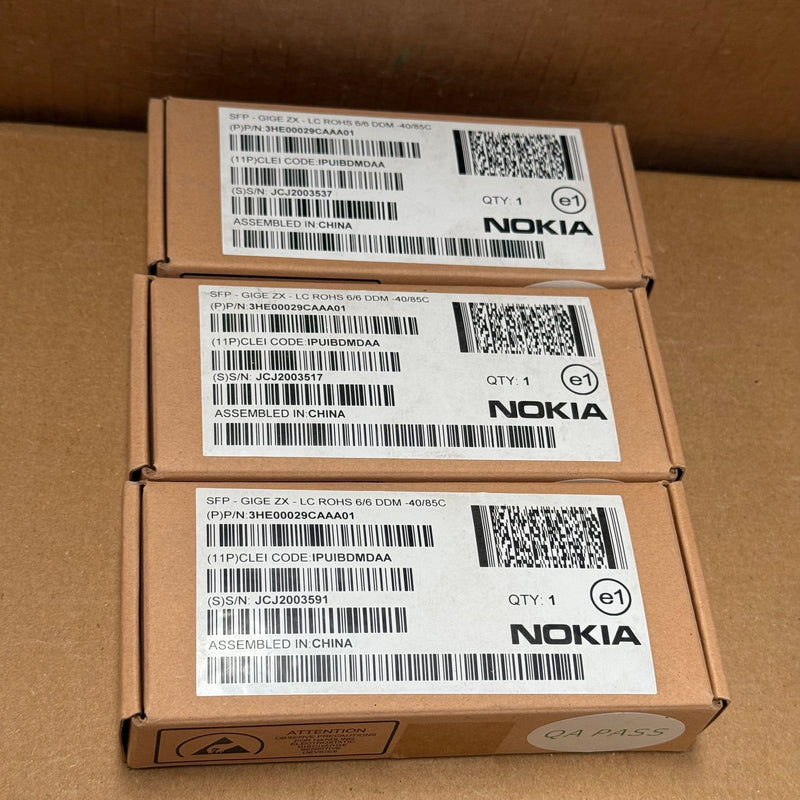 Nokia – 3HE00029CA (3HE00029CAAA01) – 1000Base-ZX SFP Transceiver
