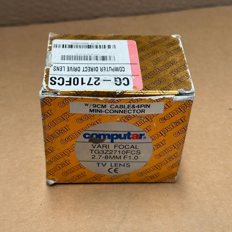 Computar – TG3Z2710FCS – 1/3" CS-Mount 2.7-8mm F1.0 Varifocal DC Auto-Iris Lens