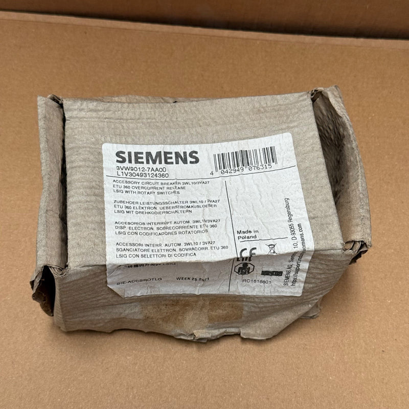 Siemens – 3VW9012-7AA00 – Electronic Trip Unit LSIG