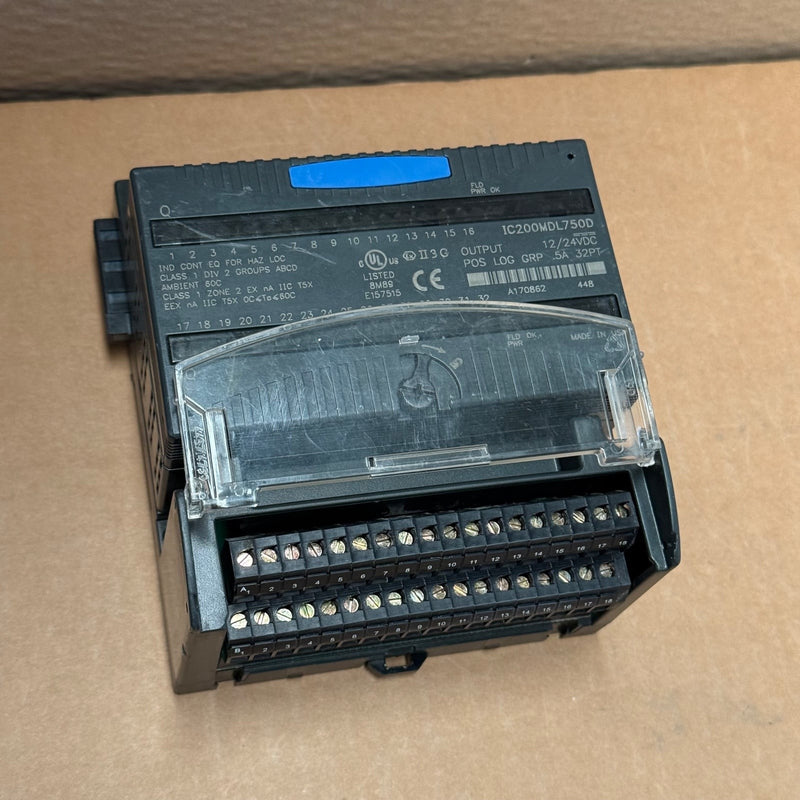 GE Fanuc – IC200MDL750D – 32-Point Discrete Output Module Kit with IC200CHS002D