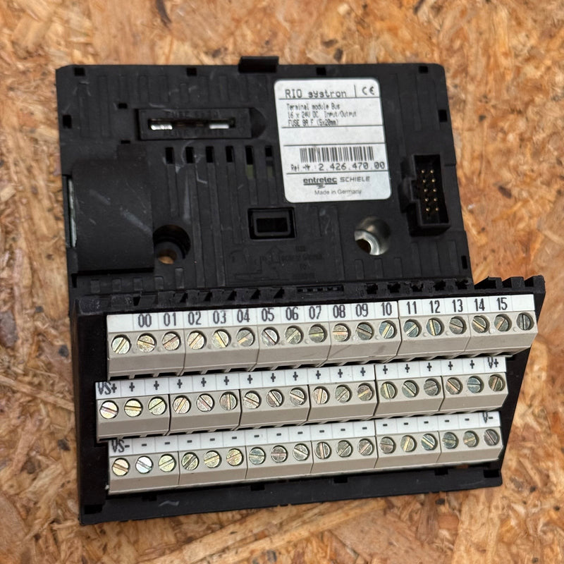 Entrelec Schiele – 2.426.470.00 – RIO Systron Terminal Module Bus / Klemmenmodul