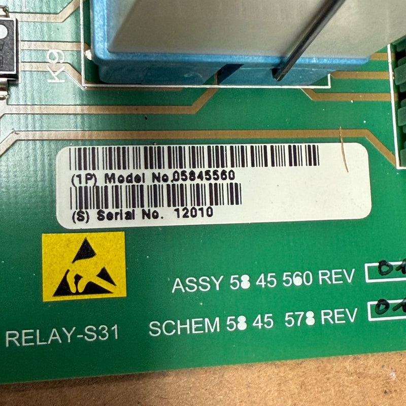 Siemens – 05845560 – Control Relay Assembly