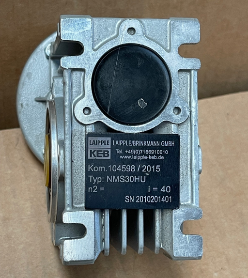 Laipple / KEB – NMS30HU – Worm Geared Motor / Speed Reducer Unit (Industrial)
