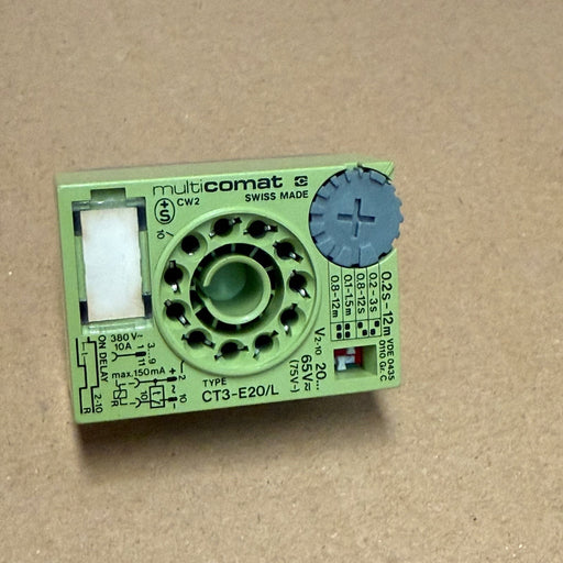 Comat – CT3-E20/L – 11-Pin On-Delay Time Cube Relay Module (20-65V AC/DC)