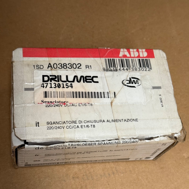 ABB – 1SDA038302R1 – SACE Emax / Tmax T8 Shunt Closing Release (220/240V AC/DC)
