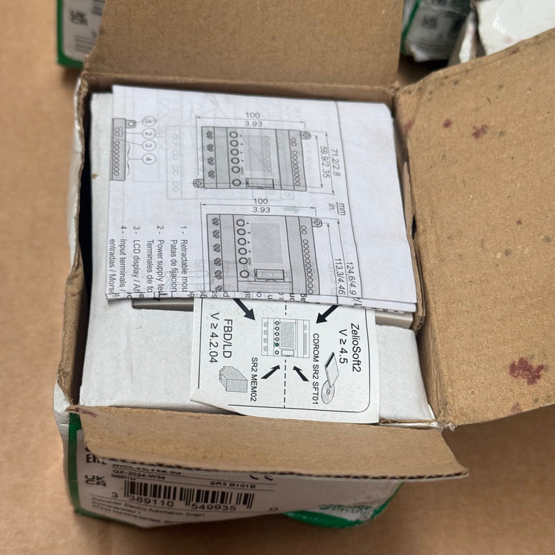 Schneider Electric SR3B101B 10 I/O 24VAC Zelio Smart Relay