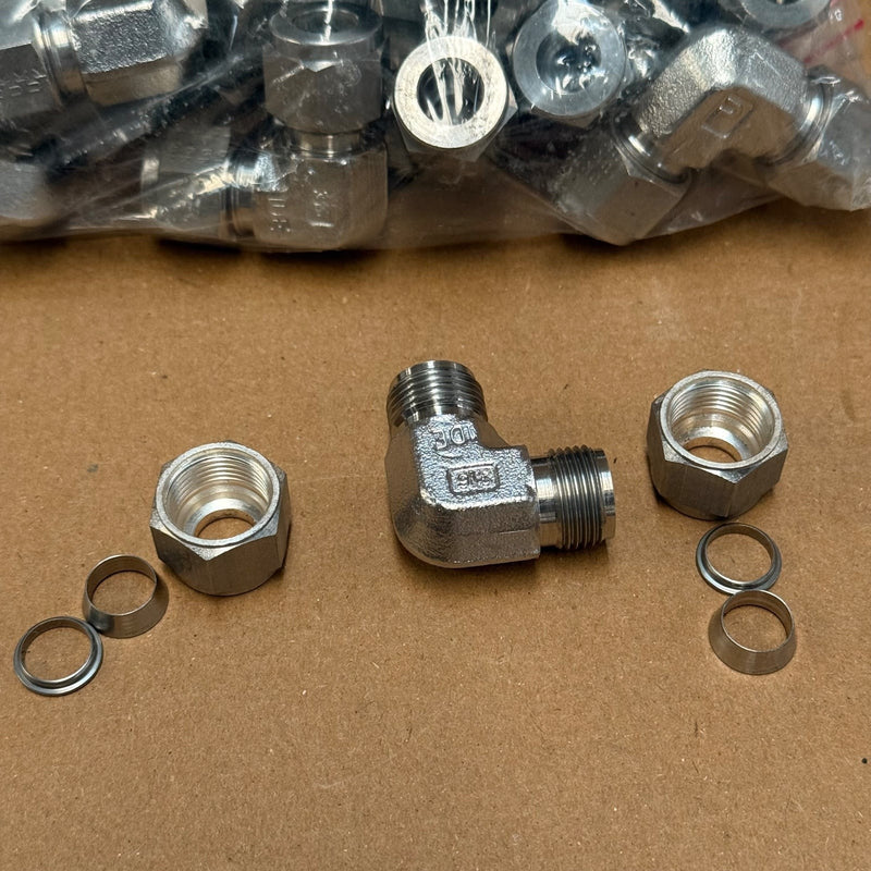 1PCs Parker – 10EE10-316 – A-LOK Double-Ferrule 5/8-Inch Union Elbow Fitting