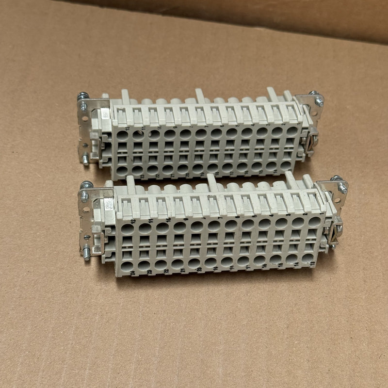 2PCs Wieland – 70.500.2453 – Female Insert  Bas Buf 24-polig 16A 500V