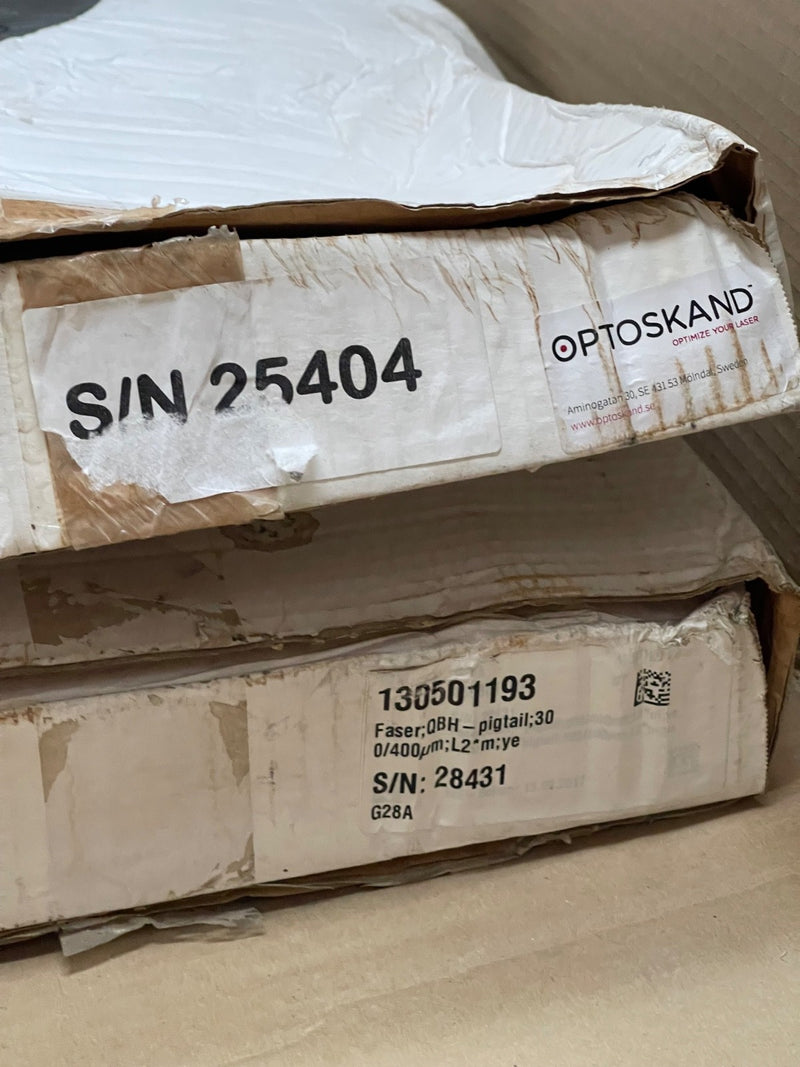 OPTOSKAND – 4‑9582X03 – QBH Input Fiber 300/400 μm, 3 m, NA 0.10, No Pigtail
