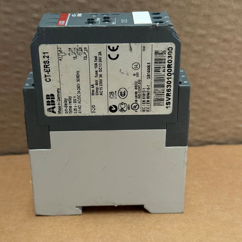 ABB – CT-ERS.21 (1SVR630100R0300) – ON-Delay Timer Relay, 2 SPDT, 24–240V AC/DC