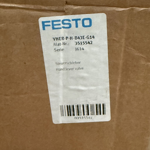 Festo – 3515542 / VHER-P-H-B43E-G14 – Pneumatic Manual Control Valve
