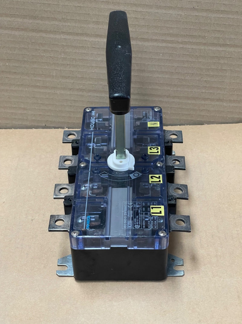 HOLEC DMV 250/4 Manual Changeover Switch – 4-Pole 250A