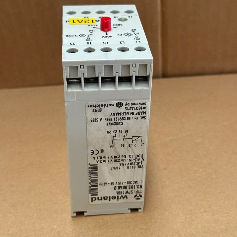 Wieland – SPW1004 (R3.183.0040.0) – Three-Phase Phase Sequence Monitoring Relay