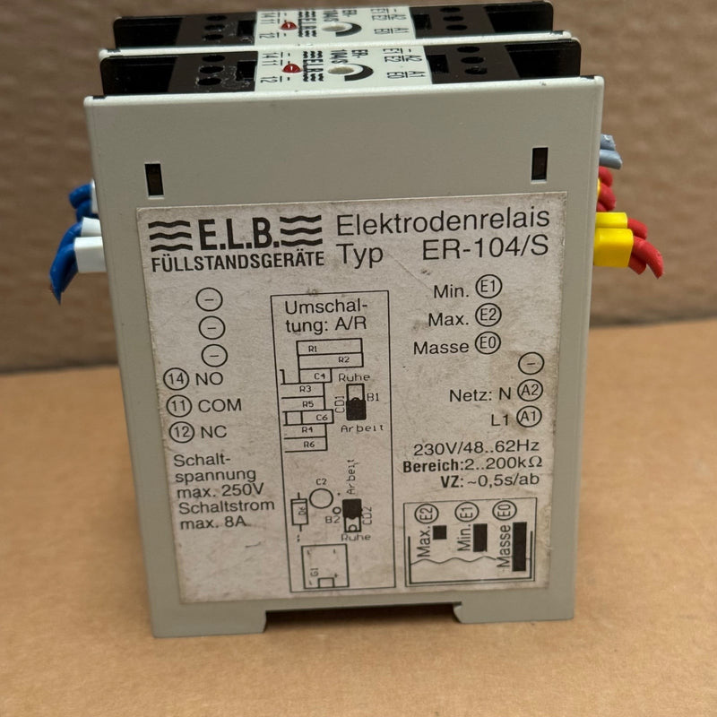 2PCs ELB – ER-104/S – Conductive Electrode Level Relay