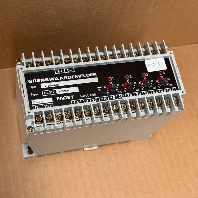 FAGET Holland – EL217-4451CH – Grenswaardemelder / Limit Value Signal Monitor