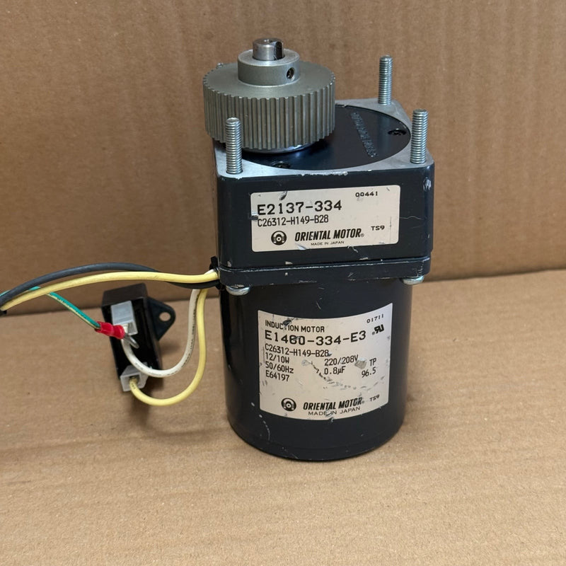 Oriental Motor – E1460-334-E3 + E2137-334 – AC Induction Motor & Capacitor