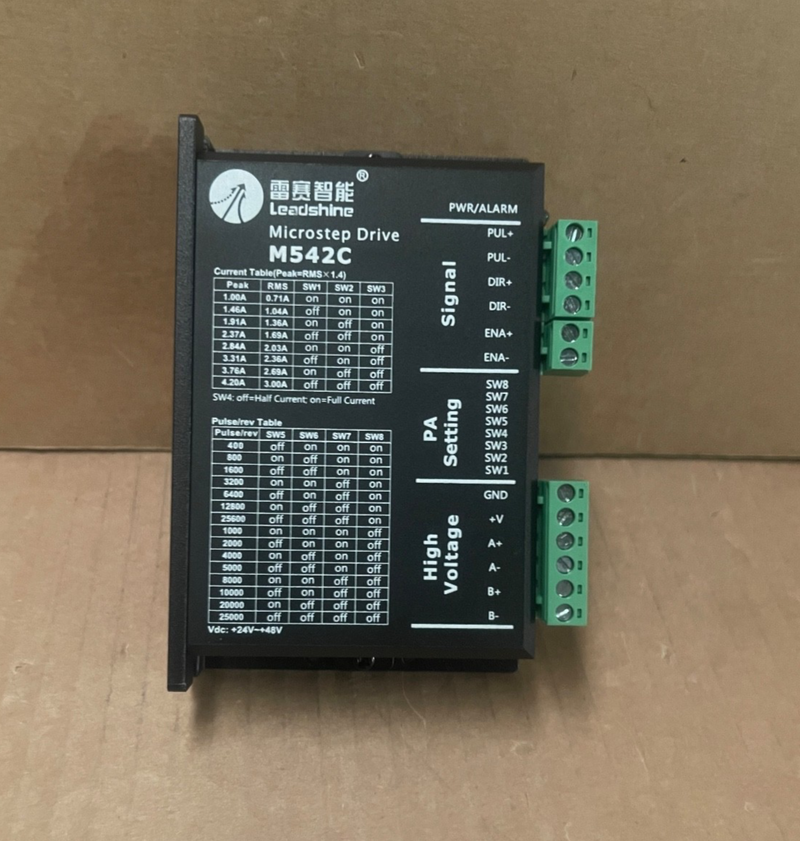 Leadshine – M542C – 2-Phase Digital Stepper Motor Driver 20-50 V DC 1.0-4.2 A