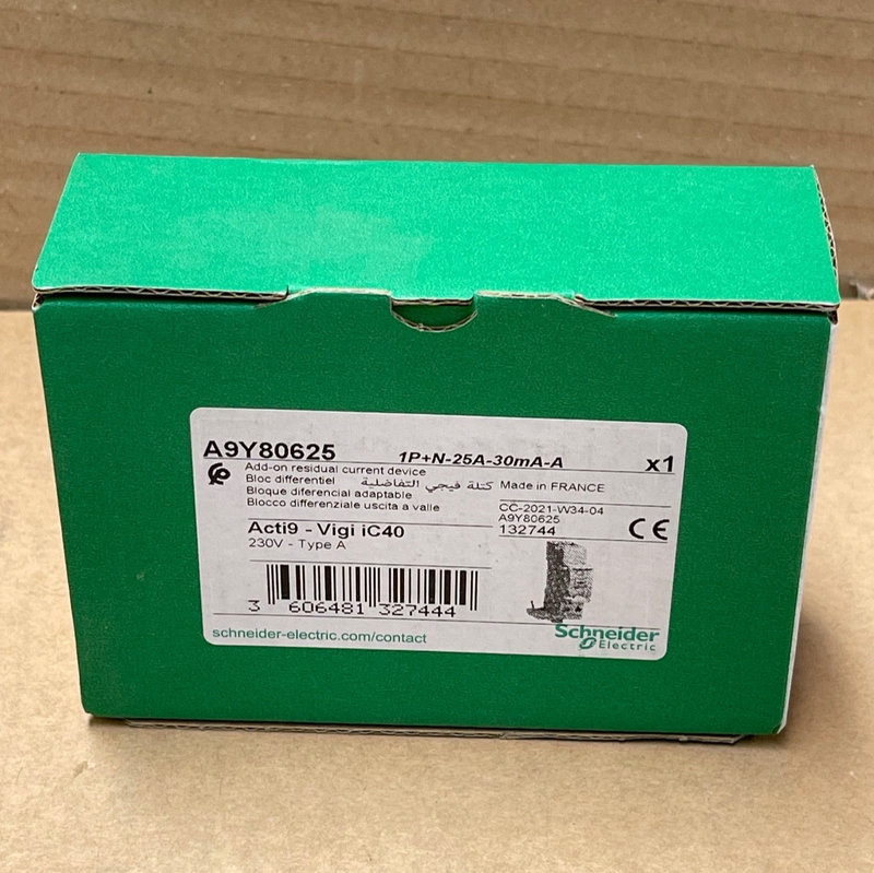 Schneider Electric – A9Y80625 – Acti9 Vigi iC40 RCD 1P+N 25 A 30 mA