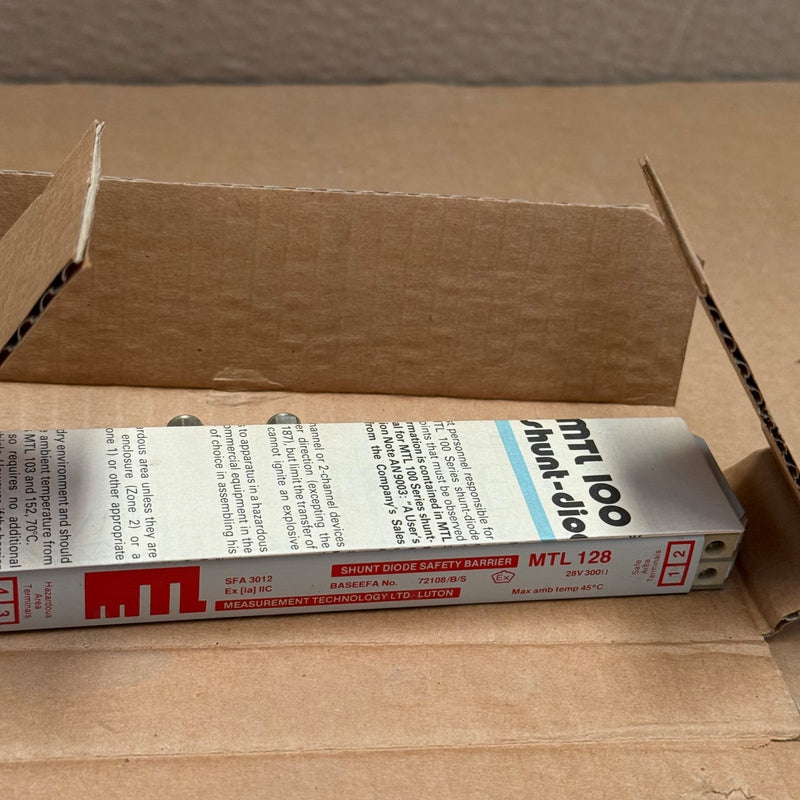 MTL – MTL128 (MTL-128) – Shunt Diode Safety Barrier (28V, 300 Ohms)