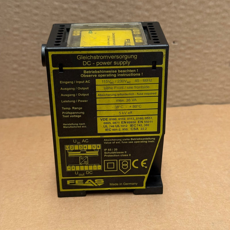 FEAS – PSLC242 – Unregulated DC Power Supply (24V DC, 1.5A)