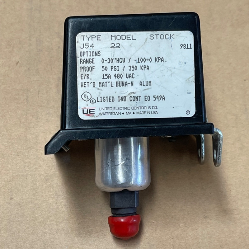 United Electric Controls – J54 Pressure Switch (54 Series) – Industrial Pressure