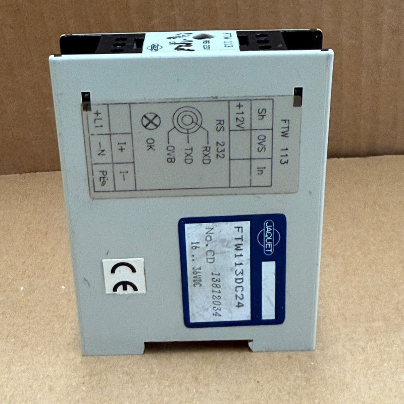 JAQUET – FTW113DC24 – Single Channel Frequency-to-Current / Voltage Converter