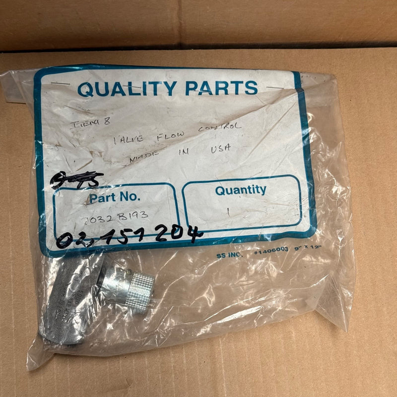 Parker – F600S – In-Line Hydraulic Flow Control Valve