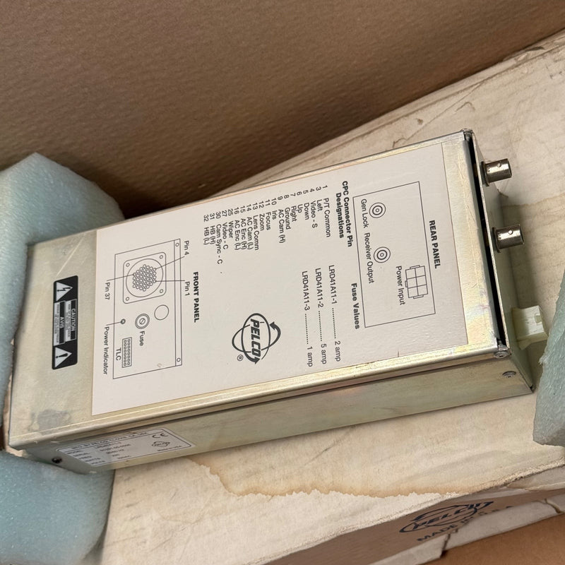 Pelco – LRD41A11-3 – Coaxitron Fixed Speed Receiver (230 VAC Input)