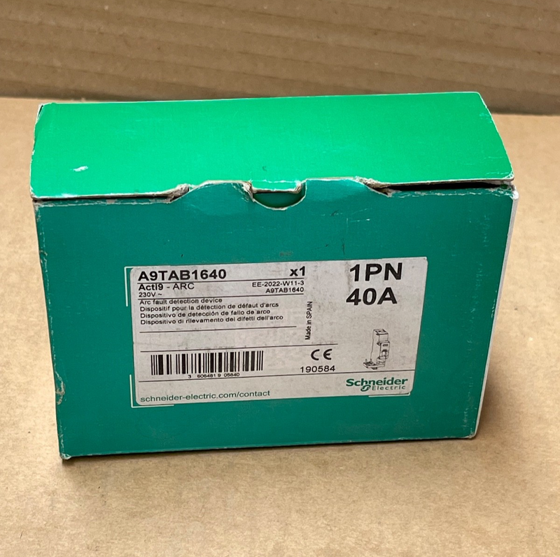 Schneider Electric – A9TAB1640 – Acti9 ARC iC40 Arc Fault Detection Add‑On Block
